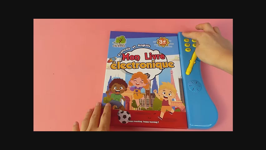 LIVRE D'ETUDE ELECTRONIQUE BILINGUE (anglais-français) POUR ENFANT DE 4  à 12 ANS